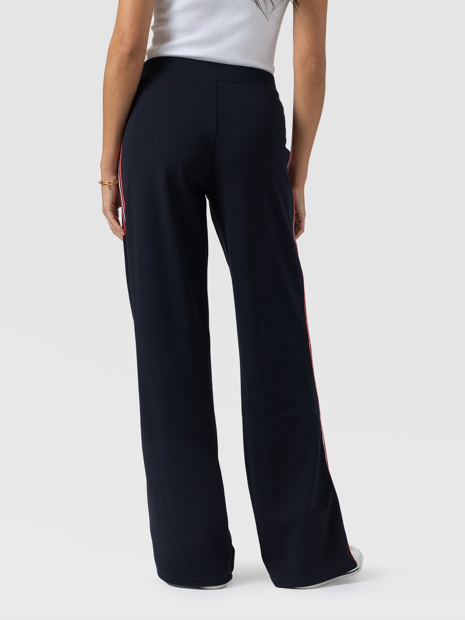 Victory Straight Leg Pant Navy/Red Stripe - Women's Trousers | Saint + Sofia® EU