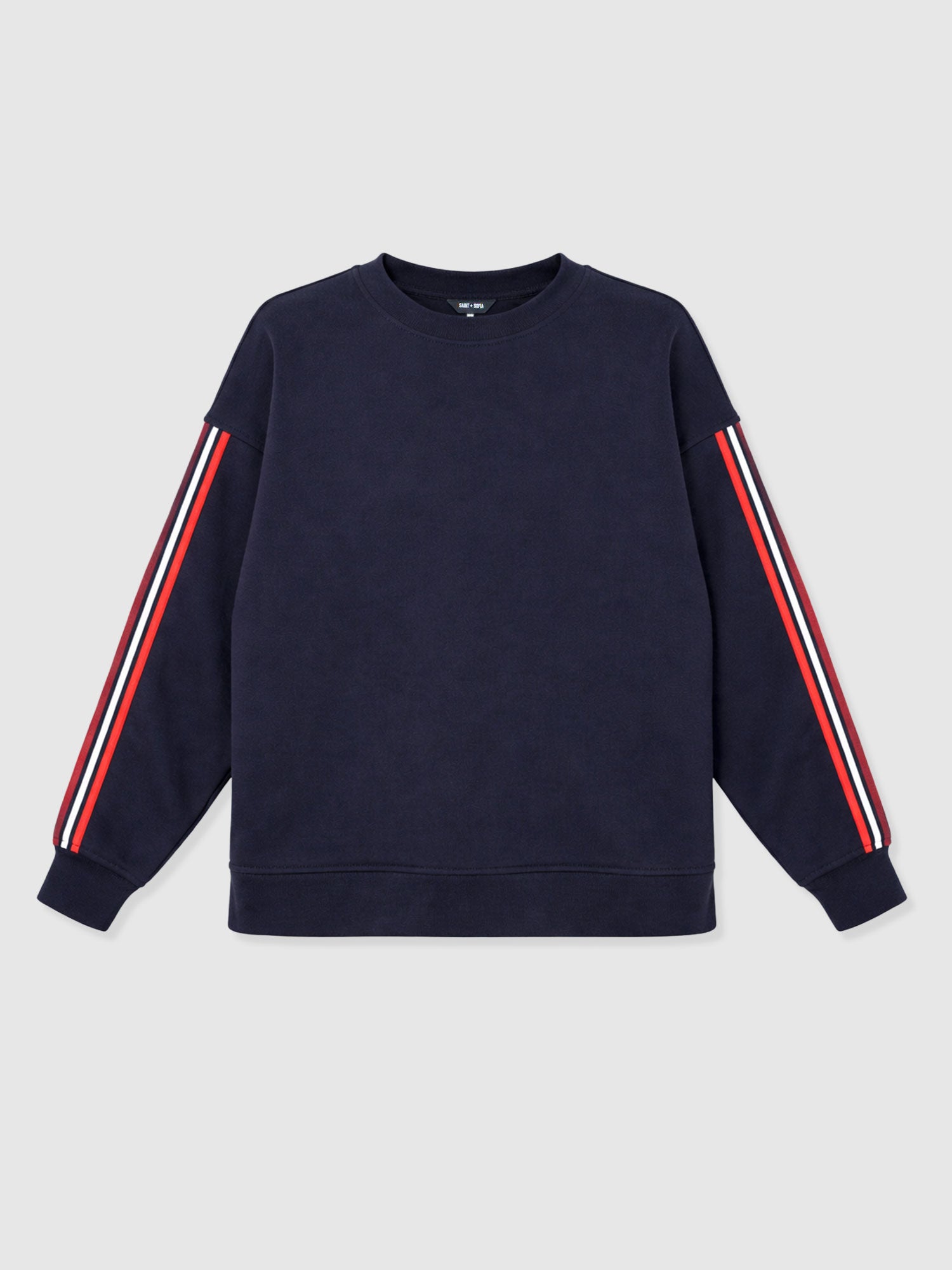 Victory Sweatshirt - Navy - Red Stripe - Women's Jumpers | Saint + Sofia® EU