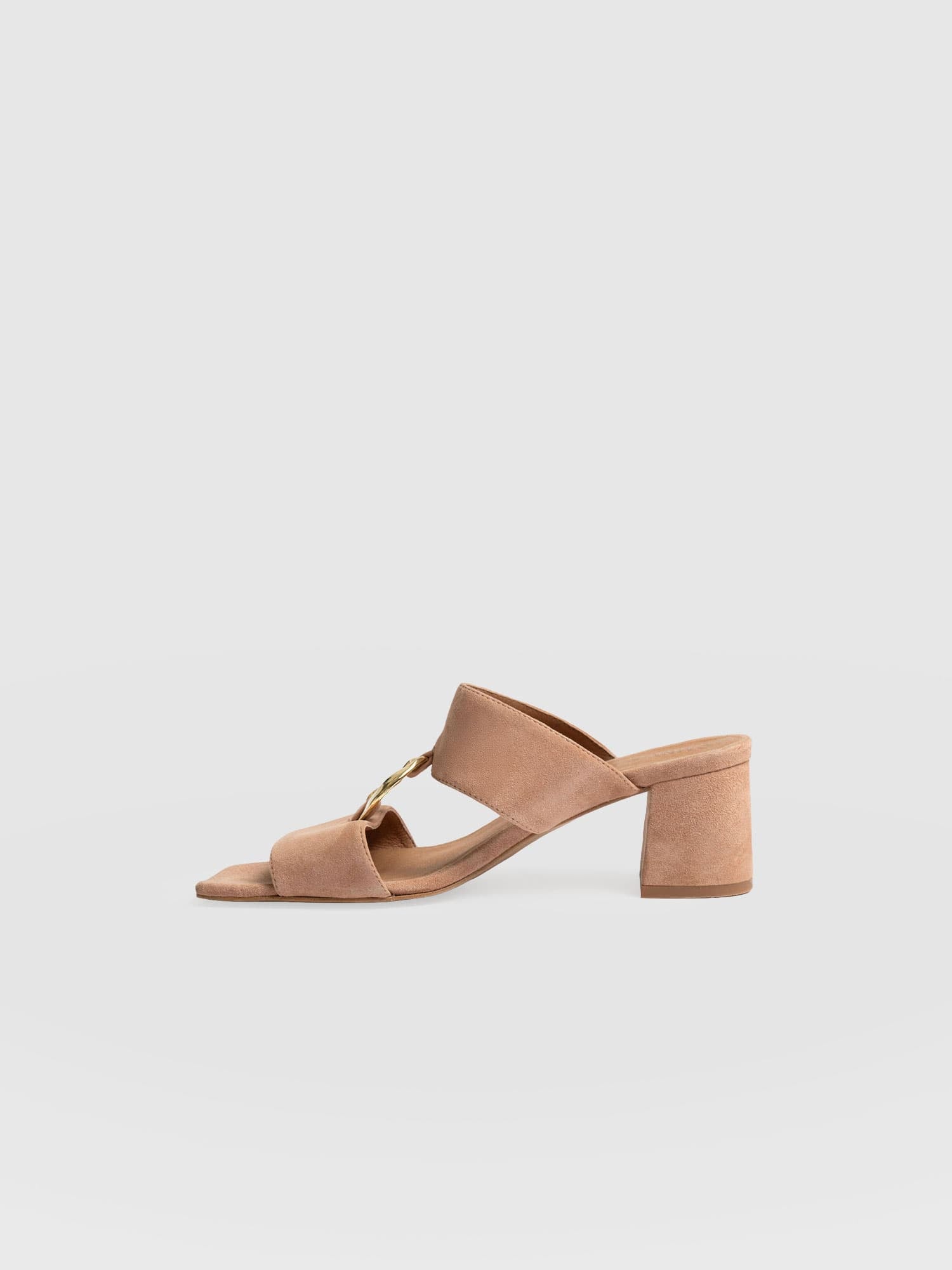 Vivienne Heeled Mules - Blush - Women's Shoes | Saint + Sofia® EU