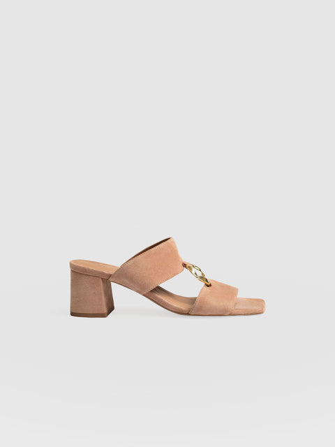 Vivienne Heeled Mules - Blush - Women's Shoes | Saint + Sofia® EU