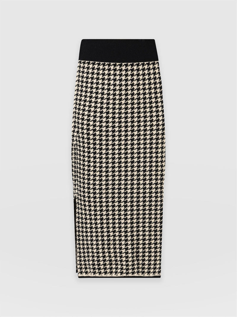 Warren Pencil Skirt Houndstooth - Women's Skirts | Saint + Sofia® EU