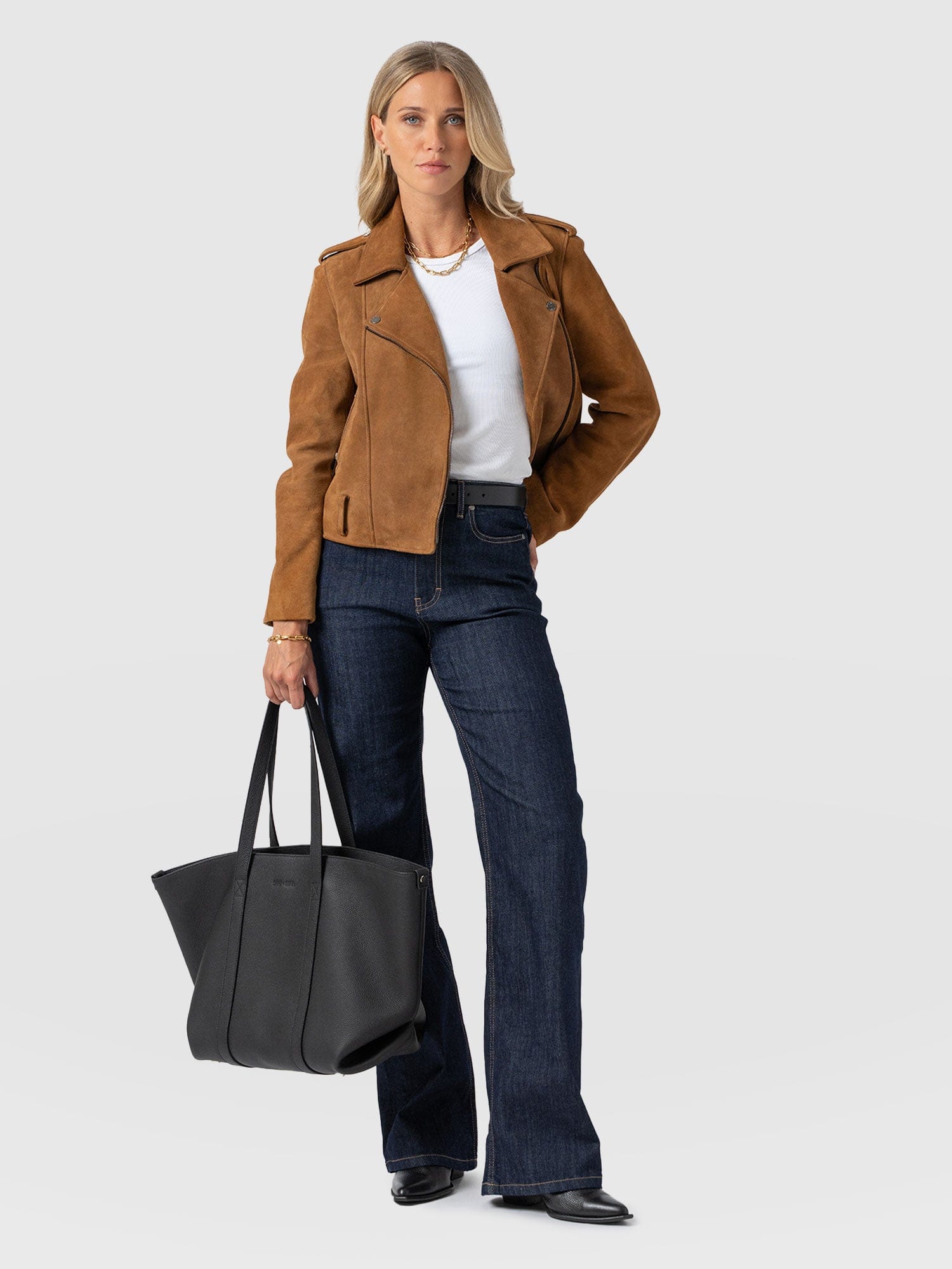 Wide Leg Flare Stretch Jeans Indigo Blue - Women's Jeans | Saint + Sofia® EU