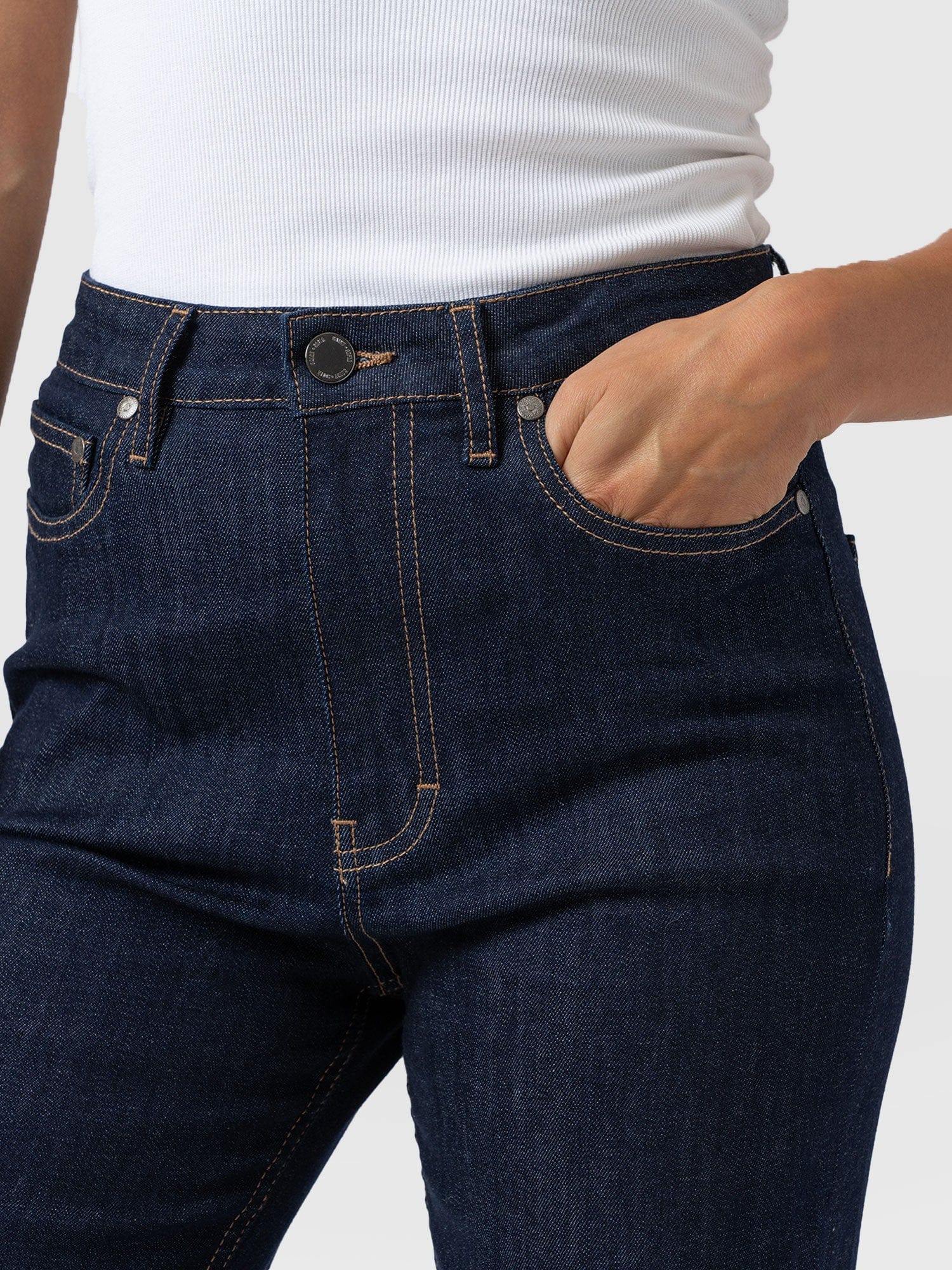 Wide Leg Flare Stretch Jeans Indigo Blue - Women's Jeans | Saint + Sofia® EU