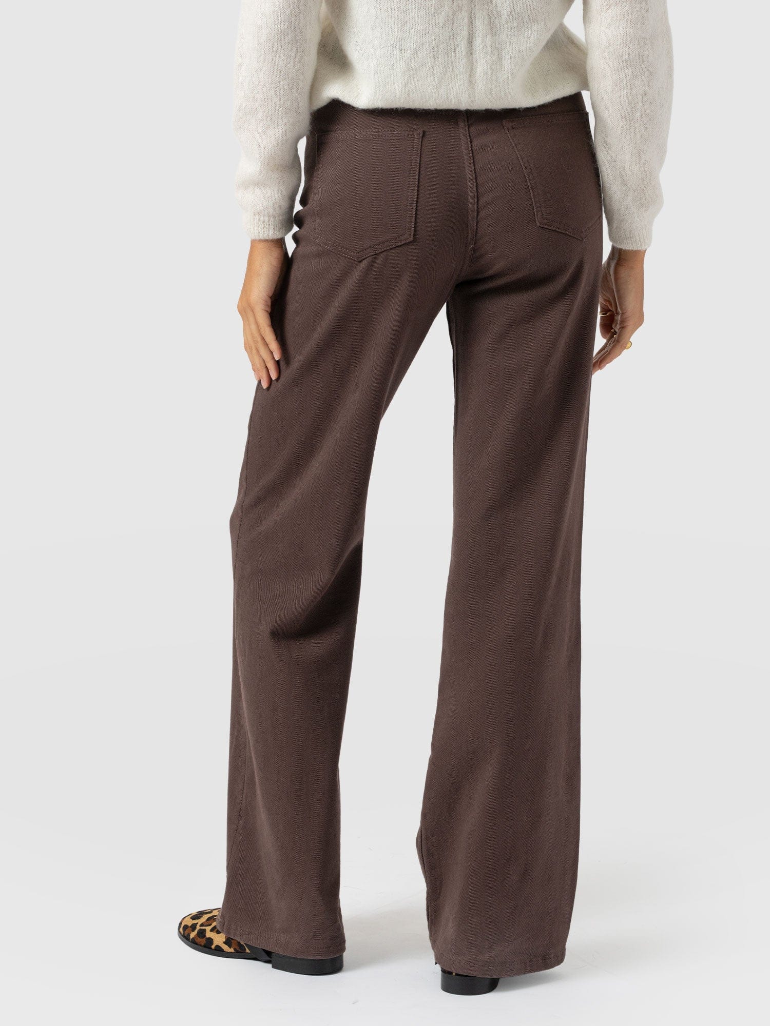 Wide Leg Jean - Brown - Women's Jeans | Saint + Sofia® EU