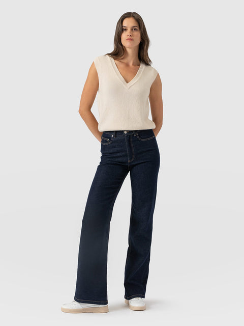 Wide Leg Jean - Indigo Blue - Women's Jeans | Saint and Sofia® EU