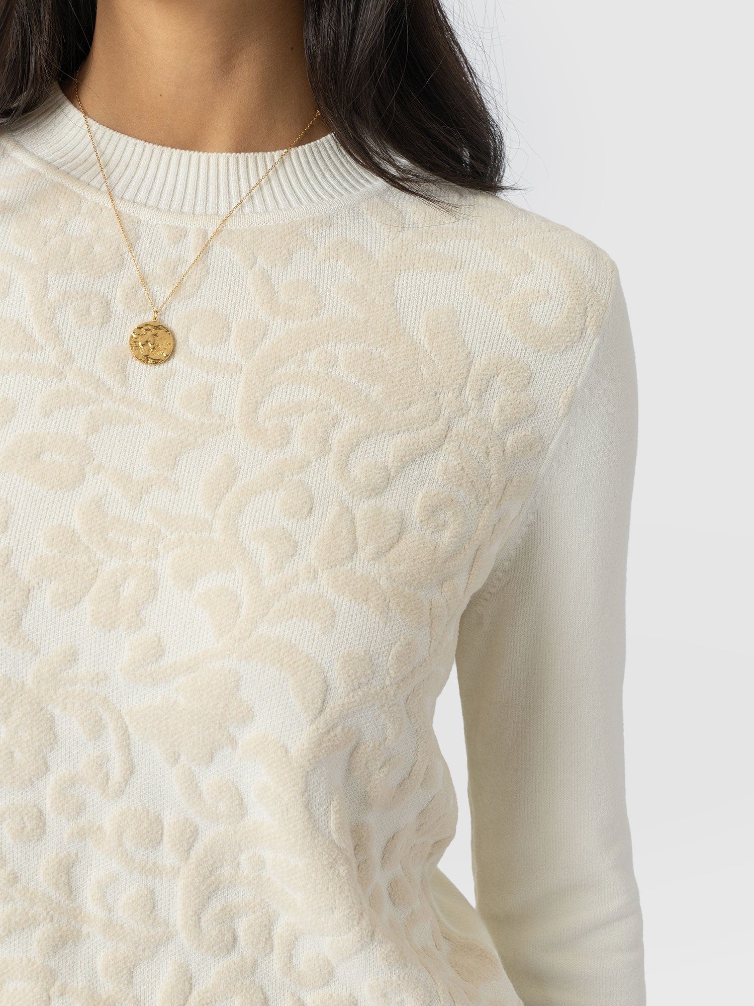 Wren Long Sleeve Knit - Cream - Women's Knitwears | Saint + Sofia? EU