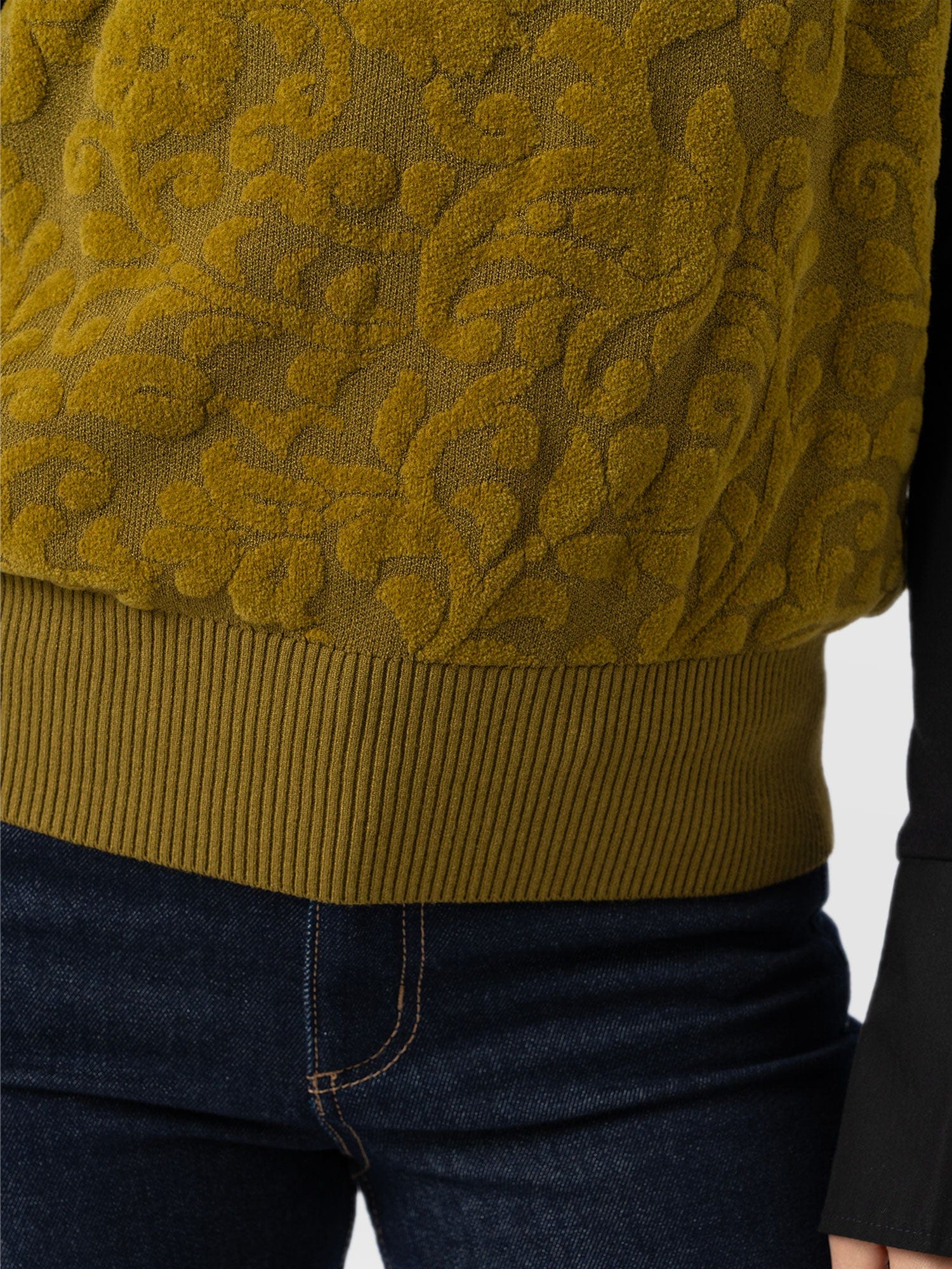 Wren Sleeveless Knit Olive - Women's Vests | Saint + Sofia® EU