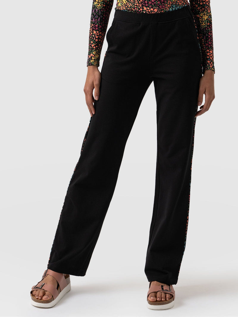 Apartment Pant Black Ditsy Floral - Women's Trousers | Saint + Sofia® UK