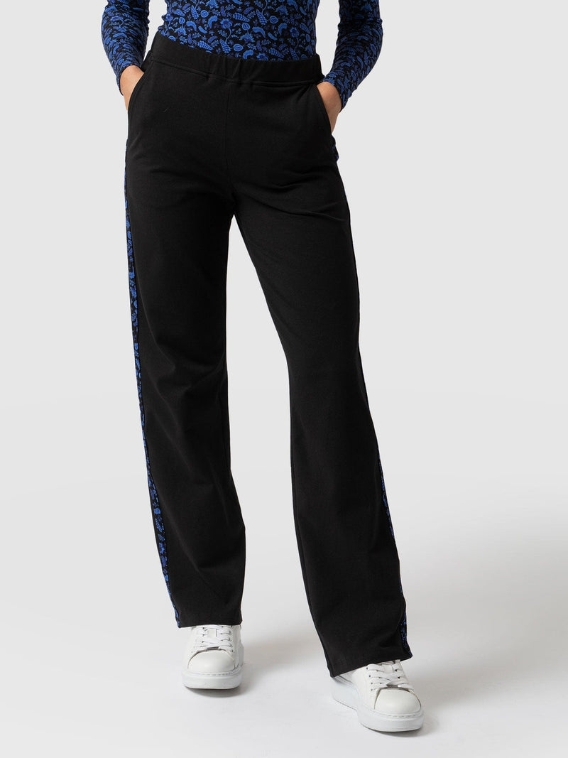 Apartment Pant Black Paisley Floral - Women's Trousers | Saint + Sofia® EU
