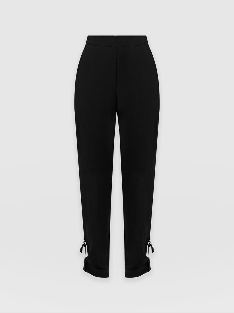 Austen Tapered Pant Black - Women's Trousers | Saint + Sofia® UK