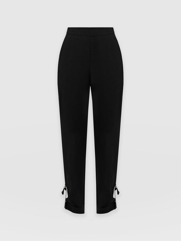 Austen Tapered Pant Black - Women's Trousers | Saint + Sofia® UK