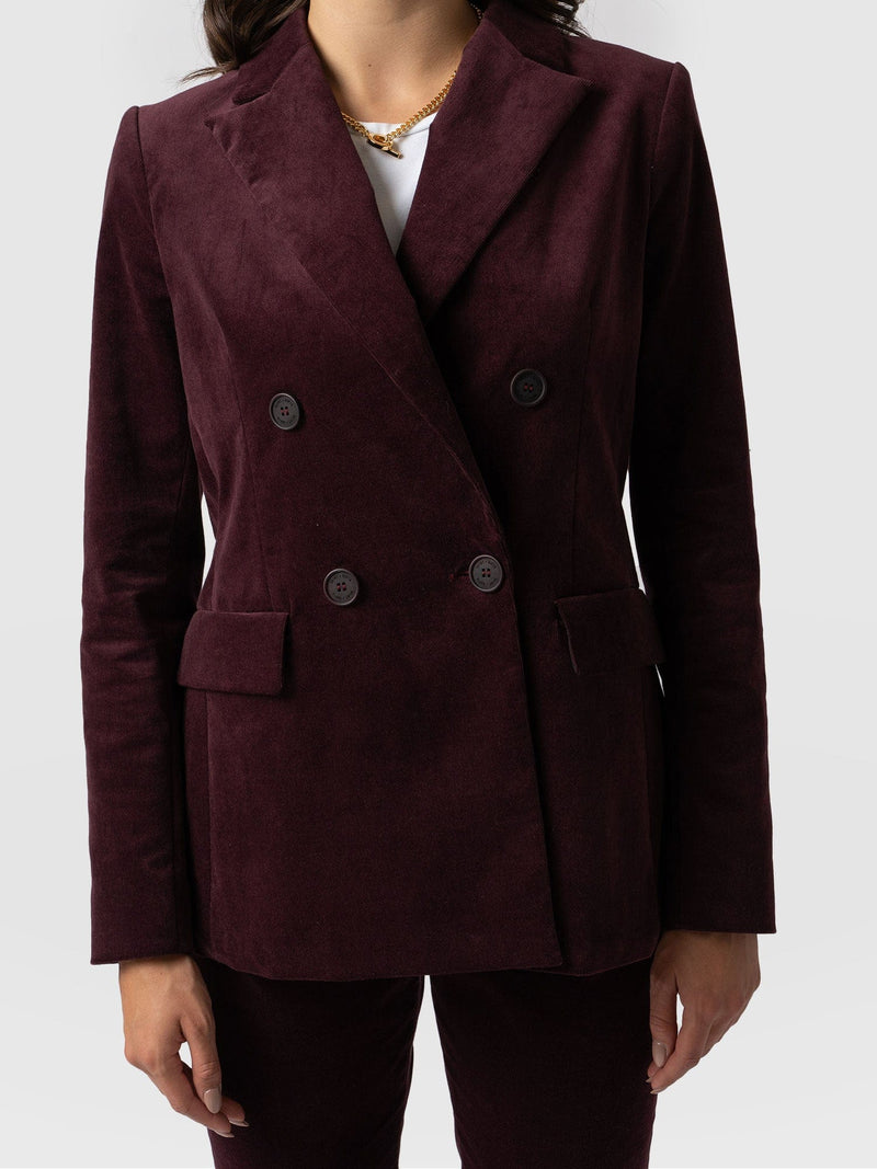 Avalon Blazer Purple - Women's Blazers | Saint + Sofia® UK