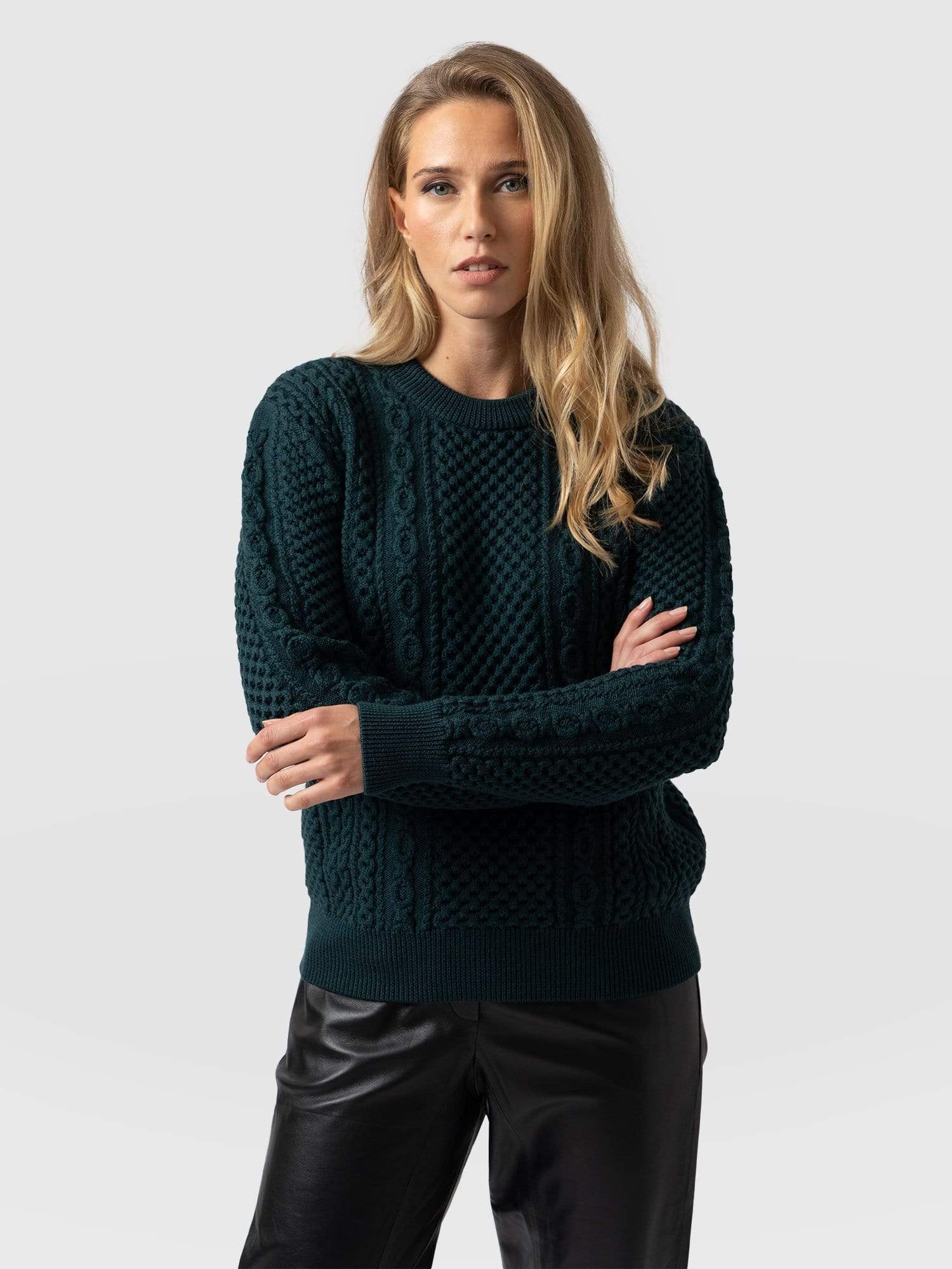 Dark shop teal jumper