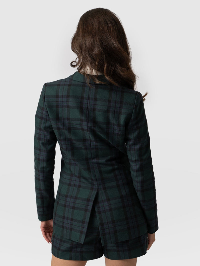Cambridge Blazer Green Check - Women's Blazers | Saint + Sofia® EU