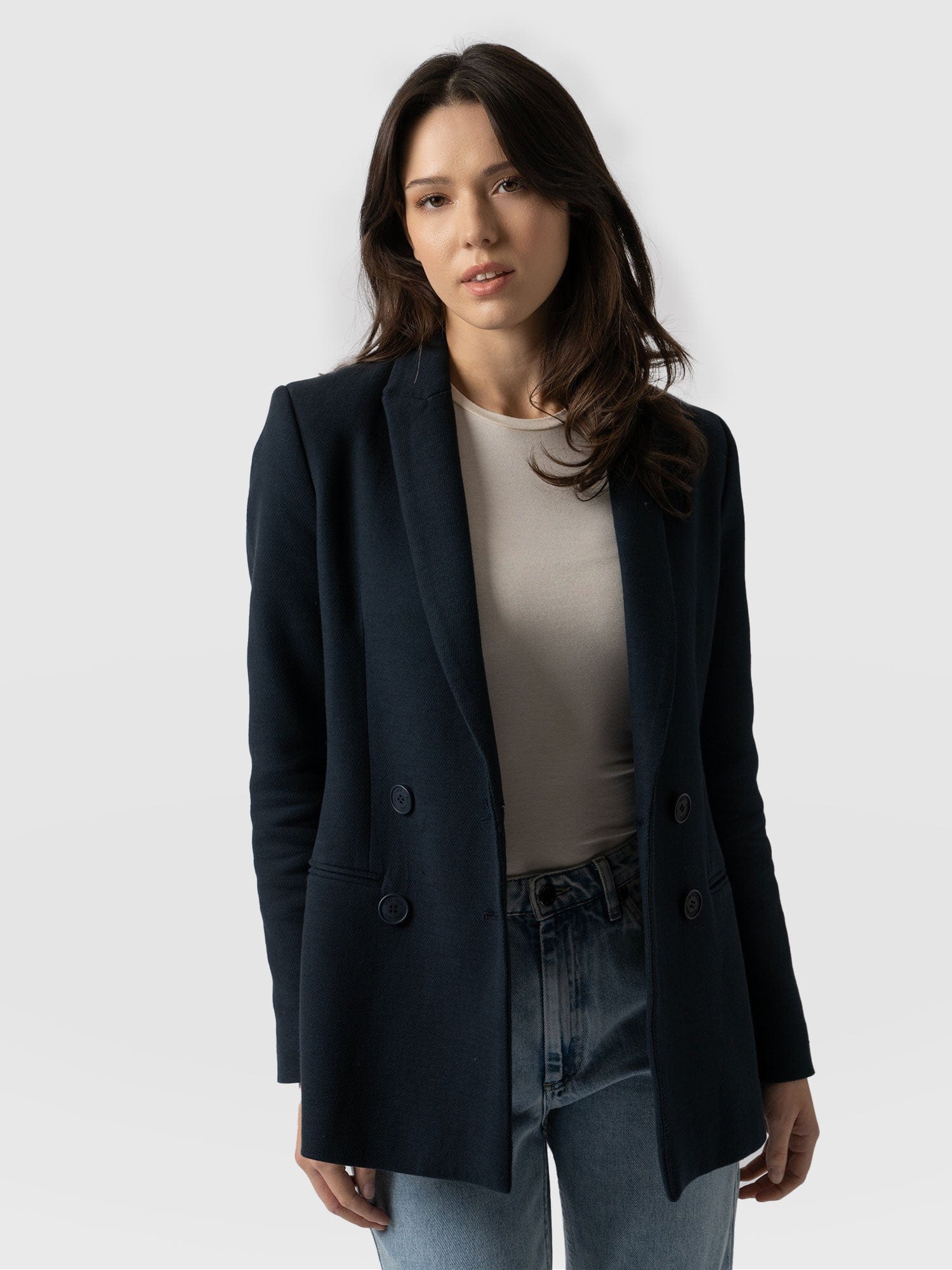 Cambridge Blazer Navy - Women's Blazers | Saint + Sofia® EU