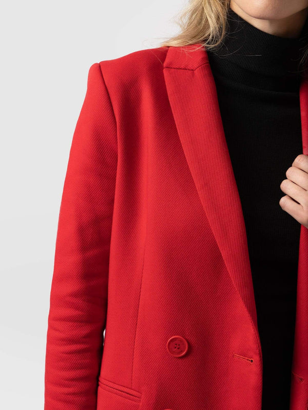 Cambridge Blazer Red - Women's Blazers | Saint + Sofia® UK