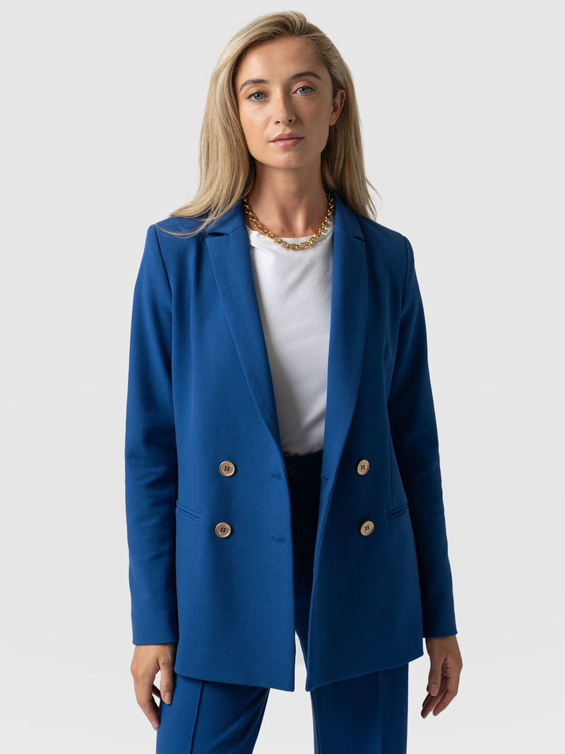 Cambridge Blazer Sapphire Blue - Women's Blazers | Saint + Sofia® UK