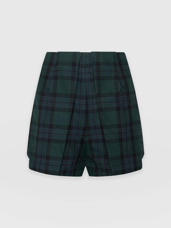 Cambridge Short Green Check - Women's Shorts | Saint + Sofia® UK