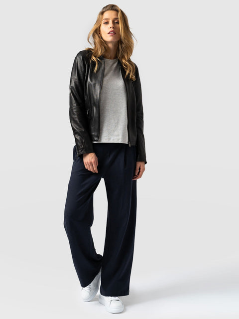 Camden Wide Leg Pant Navy - Women's Trousers | Saint + Sofia® EU