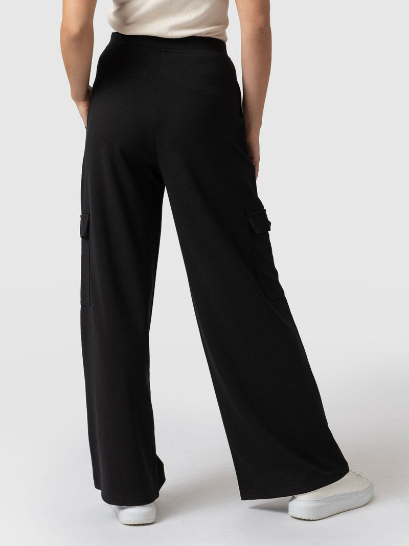 Cargo Chelsea Pant Black - Women's Trousers | Saint + Sofia® UK