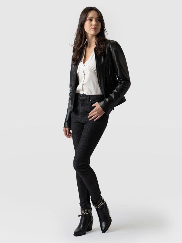 Classic Skinny Jeans Black - Women's Jeans | Saint + Sofia® EU