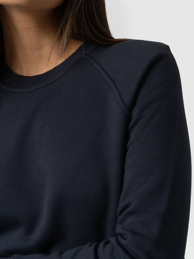 Cotton Sweater Navy - Women's Sweaters | Saint + Sofia® EU