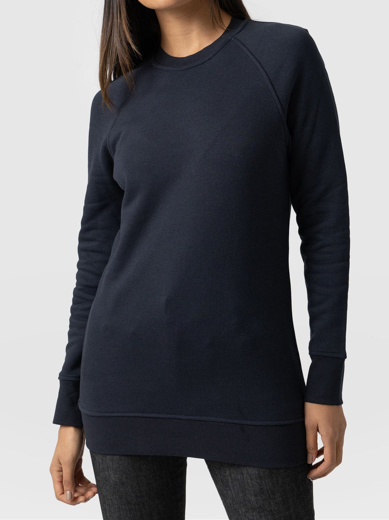 Cotton Sweater Navy - Women's Sweaters | Saint + Sofia® EU