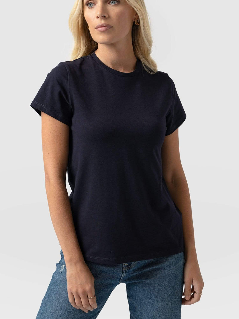 Easy Tee Navy - Women's T-Shirts | Saint + Sofia® EU