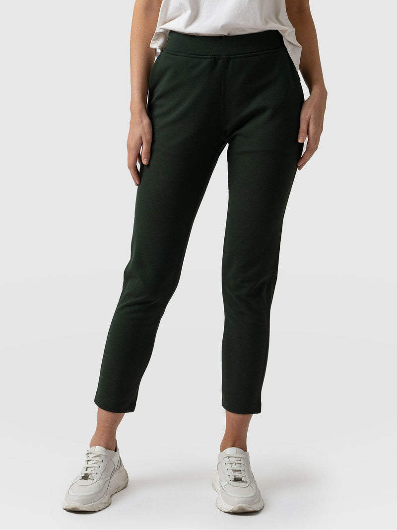 Finsbury Pant Bottle Green - Women's Trousers | Saint + Sofia® EU