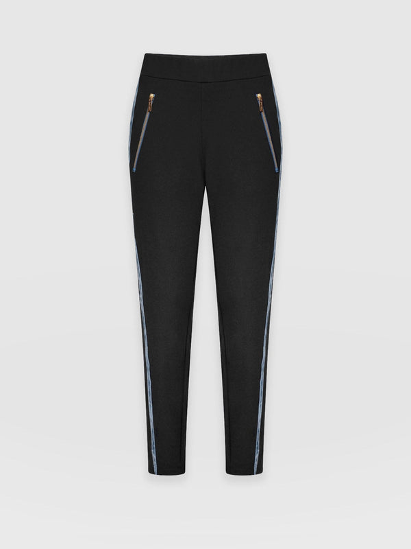 Finsbury Zip Pant Black - Women's Trousers | Saint + Sofia® UK