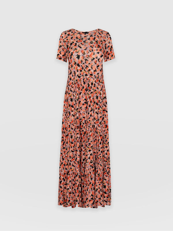 Greenwich Asymmetric Short Sleeve Dress Confetti Petal - Women's Dresses | Saint + Sofia® EU