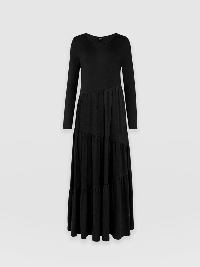 Greenwich Dress Asymmetric Black - Women's Dresses | Saint + Sofia® EU