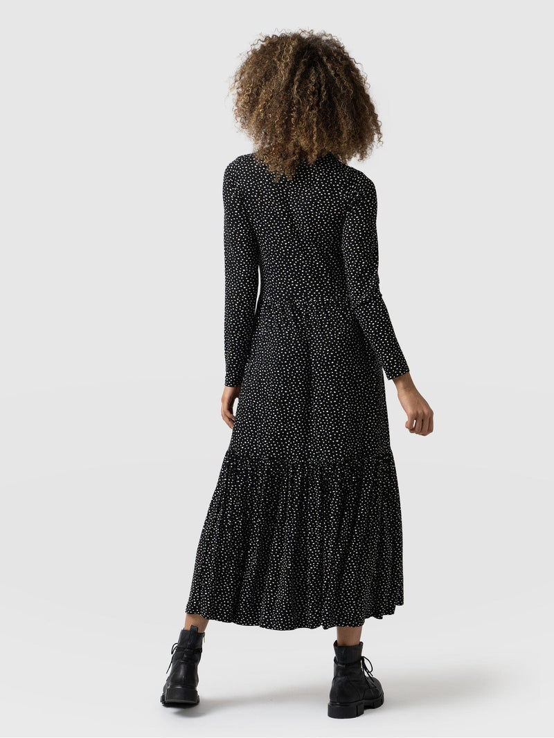 Greenwich Dress Black Spot Sleeves - Women's Dresses | Saint + Sofia® EU