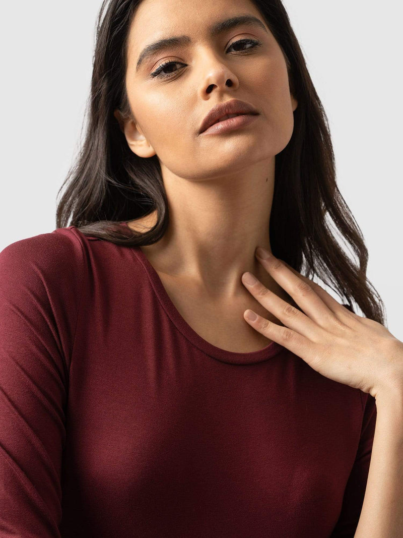 Greenwich Dress Burgundy - Women's Dresses | Saint + Sofia® EU