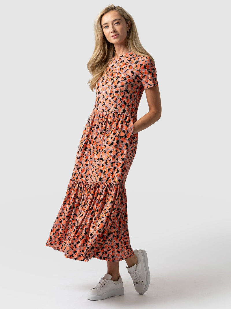 Greenwich Short Sleeve Dress Confetti Petal - Women's Dresses | Saint + Sofia® EU