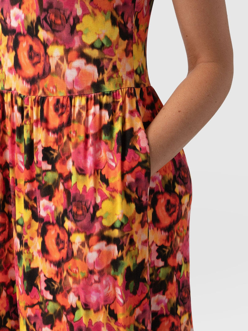 Greenwich Short Sleeve Dress Floral Haze - Women's Dresses | Saint + Sofia® EU