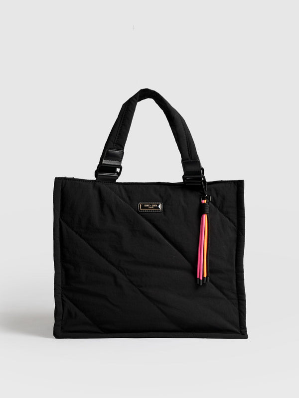 Large Penny Tote Bag Black - Women's Bags | Saint + Sofia® EU