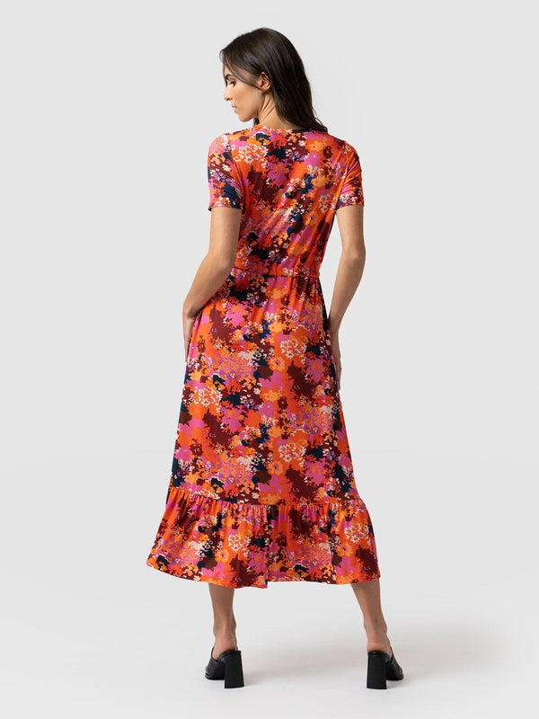 Meredith V Neck Dress Sea Floral - Women's Dresses | Saint + Sofia® EU