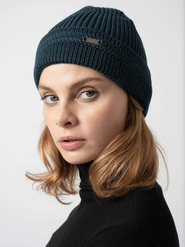 Merino Beanie Green - Women's Beanies | Saint + Sofia® EU