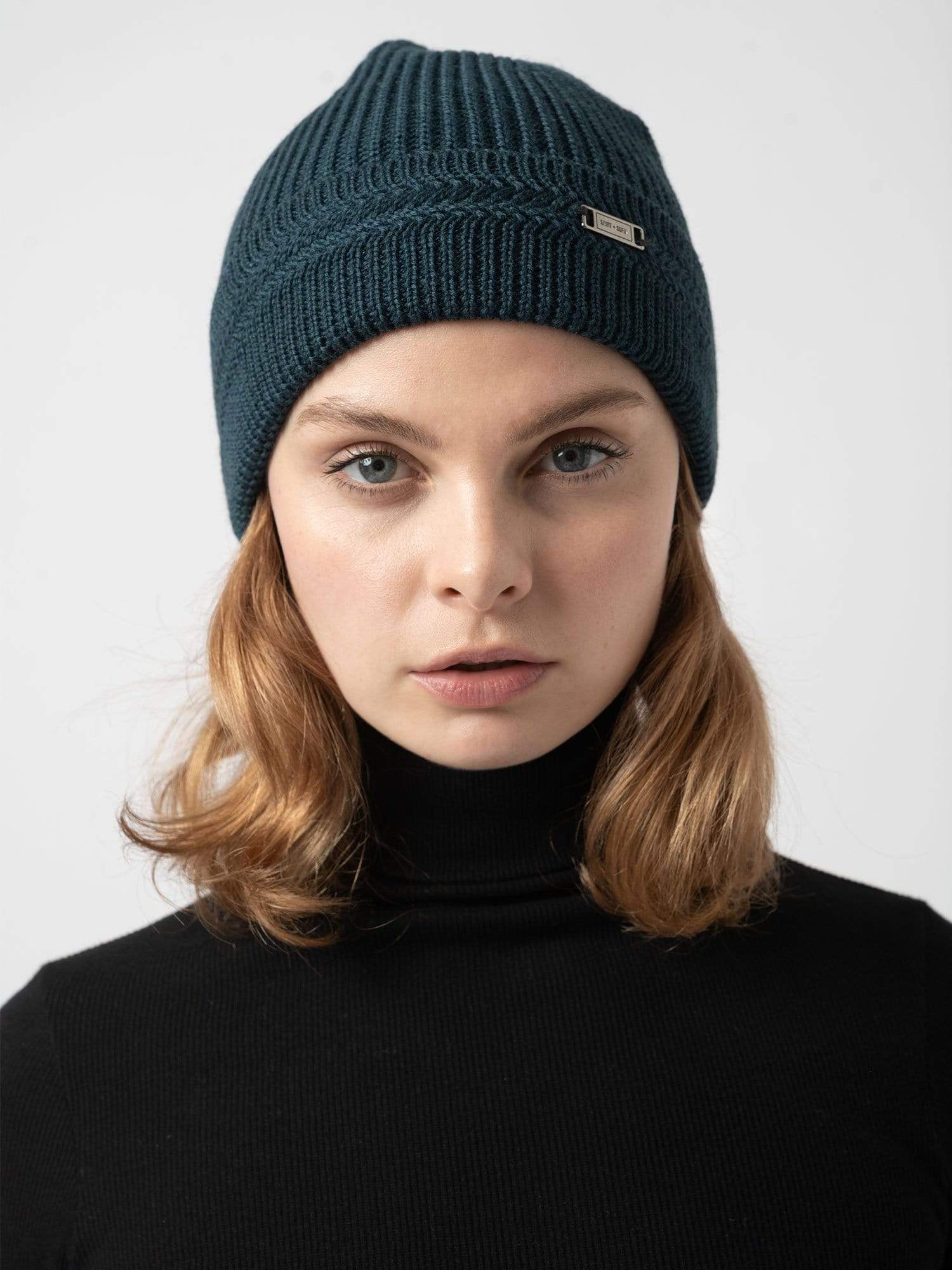 Merino Beanie Green - Women's Beanies | Saint + Sofia® EU