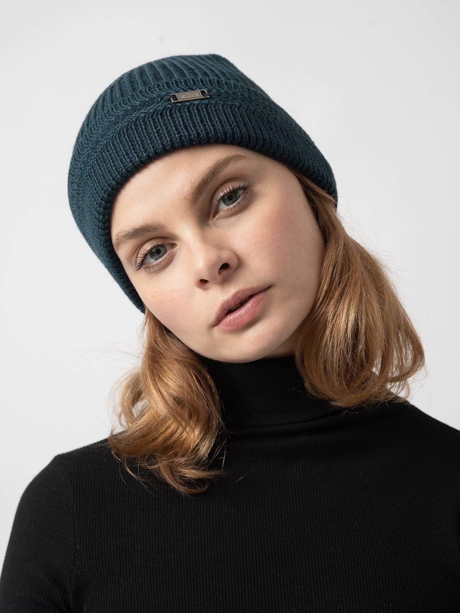 Merino Beanie Green - Women's Beanies | Saint + Sofia® EU