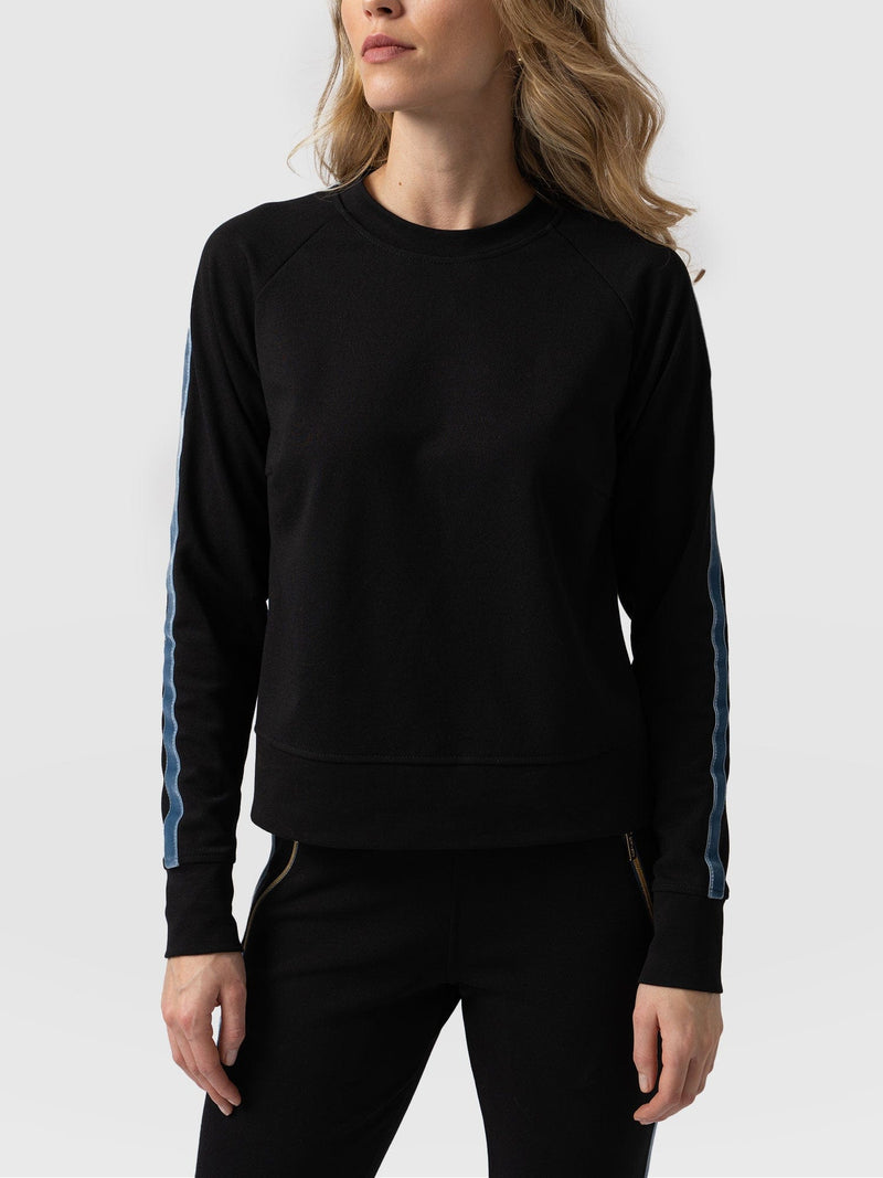 Morgan Zip Sweater Black - Women's Sweaters | Saint + Sofia® UK