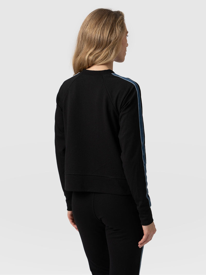 Morgan Zip Sweater Black - Women's Sweaters | Saint + Sofia® UK