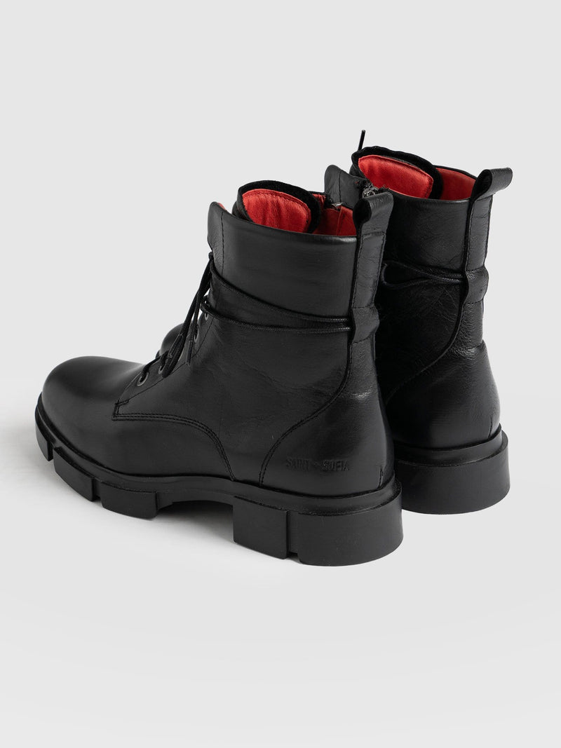New Noho Boot Black - Women's Leather Boots | Saint + Sofia® UK