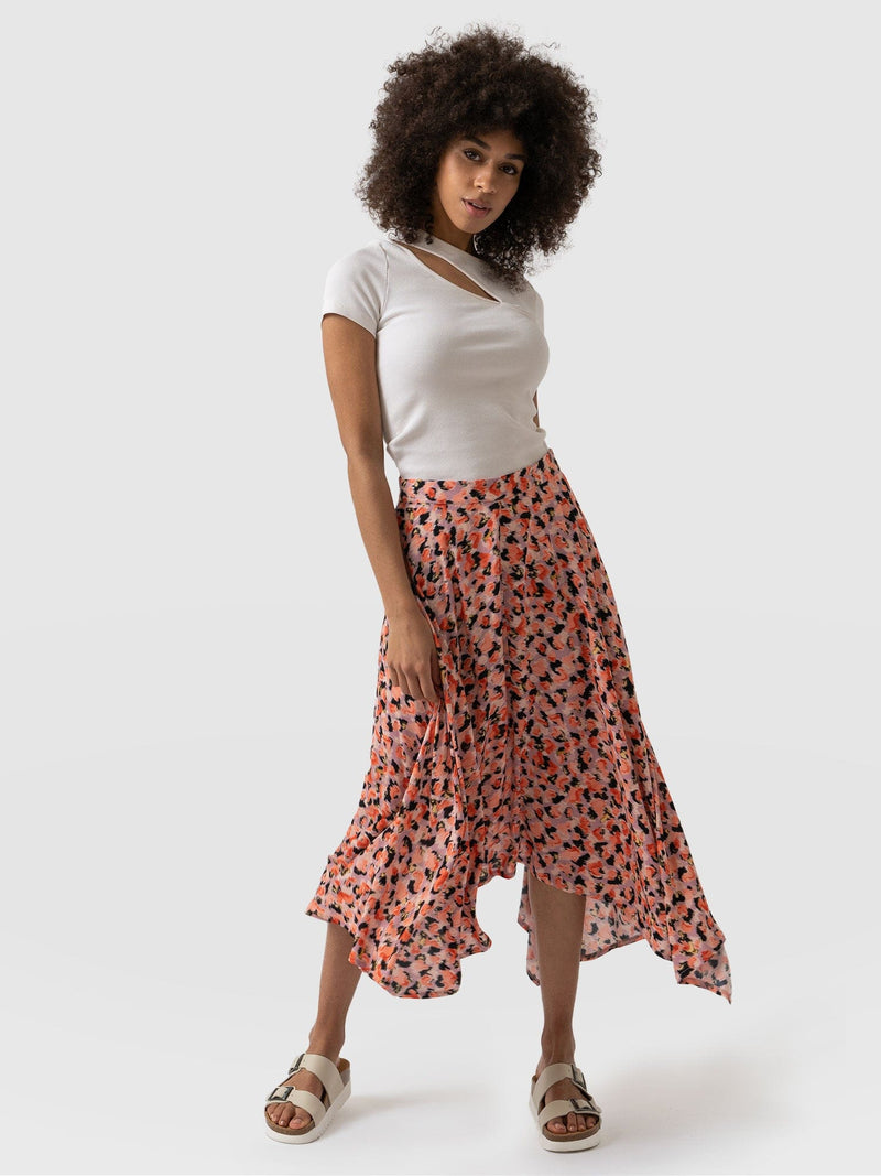 Noho Skirt Confetti Petal - Women's Skirts | Saint + Sofia® UK