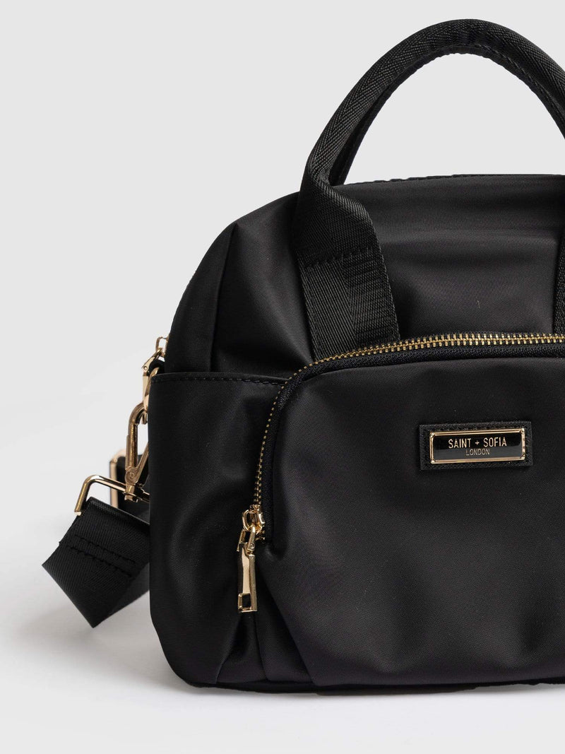 Nylon Noho Bag Black - Women's Leather Bags | Saint + Sofia® EU