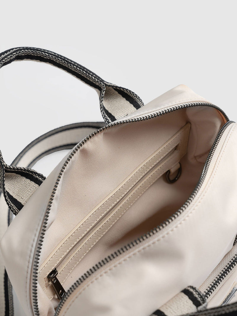 Nylon Noho Bag Cream - Women's Leather Bags | Saint + Sofia® EU