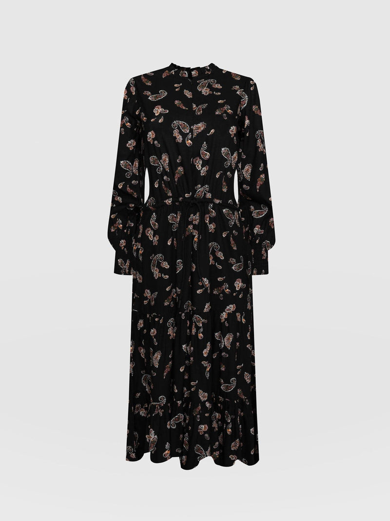 Olivia Zip Up Dress Kashmir Paisley - Women's Dresses | Saint + Sofia® UK