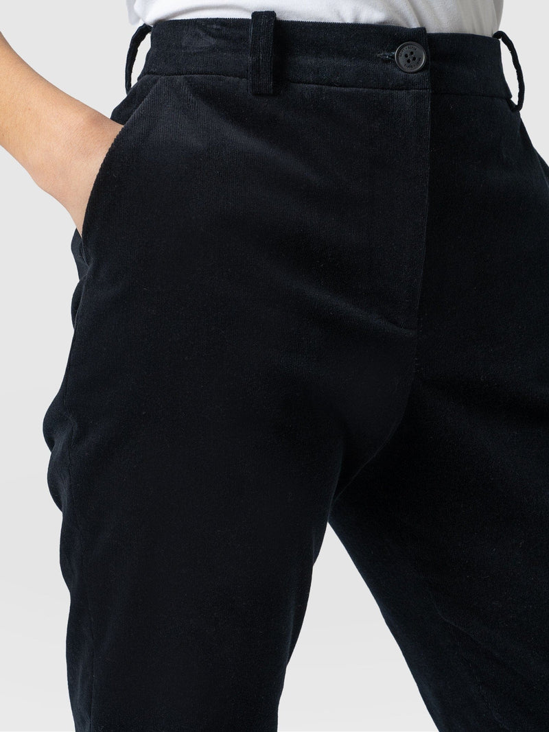 Palmer Pant Black Corduroy - Women's Trousers | Saint + Sofia® EU
