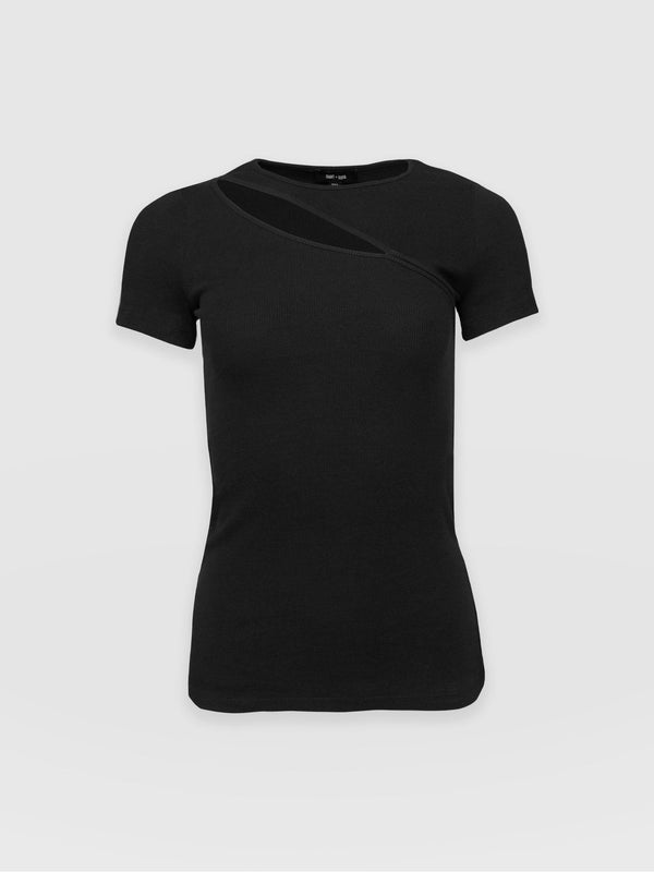 Reveal Tee Black - Women's T-shirts | Saint + Sofia® EU